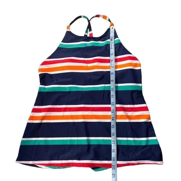 Nautica Striped Tankini Top, Size Large - Picture 5 of 9